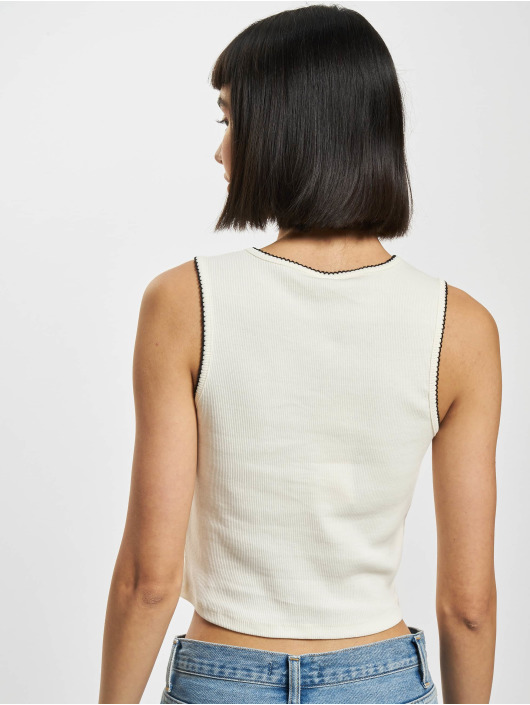Only Tops sans manche Kerry Stitch blanc